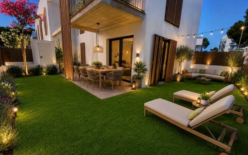 ESPECTACULAR PLANTA BAJA  DE 2 HABITACIONES A ESTRENAR CON GRAN JARDÍN CERCA DE LA PLAYA